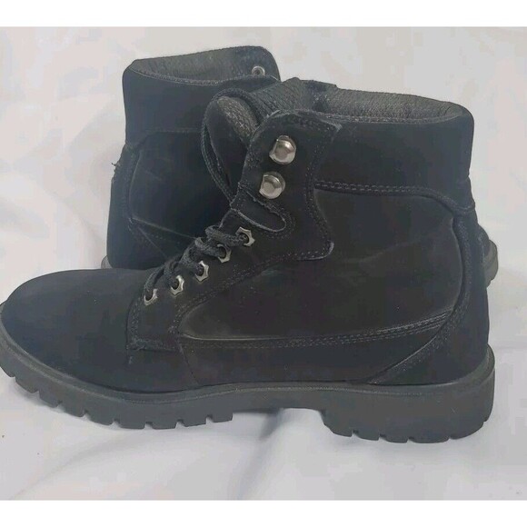 Lugz Womens Brace Hi Lace Up Casual Boots Ankle 1" Heel - Black 11 WMANTHD-001 - Picture 6 of 10